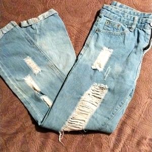 Women's Distressed Jeans